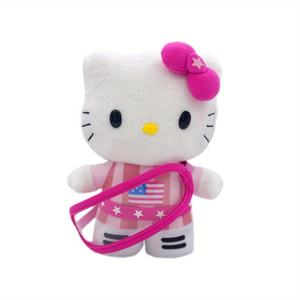 Colección deportiva Halo Kitty, esquí Halo Kitty Plushies, Pinky Snowsuit Hallo Kitty relleno, esquí HaloKitty Huggable felpa - Product Image 1