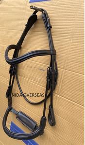 Brida de Salto para Caballos NIDA con Logotipo Personalizado, Cómoda y Anatómica, Acolchado de Cuero Suave, Cuero de Búfalo Indio Teñido Vegetalmente - Product Image 3
