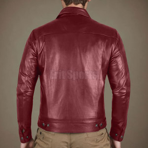 Fashion Forward Design <b>Leather</b> <b>Jacket</b> with Stand Collar Breathable & Eco-Friendly for Outdoor Adventures Casual Use <b>Men</b> Winter - Product Image 3