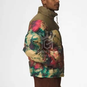 Fashion Style Men's <b>Warm</b> Hooded Puffer Jacket Oem <b>Waterproof</b> Front Logo High Street Style Winter Streetwear - Product Image 5