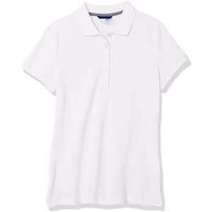 <b>women</b> <b>polo</b> shirts heavy weight cotton short sleeve lapel collar <b>tshirts</b> relaxed fit solid color custom logo streetwear - Product Image 1