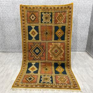 พรมโมร็อกโกแท้ ทำมือจากขนสัตว์ ลายเบอร์เบอร์แบบดั้งเดิม สไตล์วินเทจและโมเดิร์น สำหรับตกแต่งบ้าน - Product Image 1