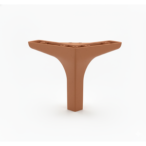 Patas de Muebles de Plástico en Forma de T de 12 cm, Color Marrón, Resistentes, para Sofá, Armario, Mueble de TV, Sala de Estar, Hechas en Turquía - Product Image 1