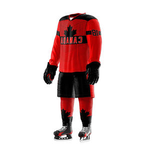 Uniforme de hockey sobre hielo con el nombre del jugador bordado - Product Image 3
