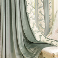 Rideaux occultants sur mesure avec logo OEM, finition haut de gamme pour chambre et salon, tissu brodé, couture finie, double couche