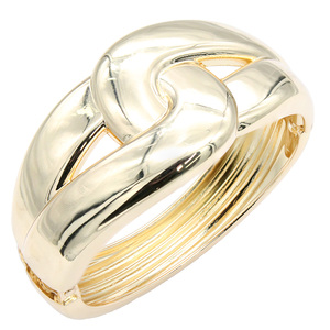 Braccialetti di moda a cerniera placcati in oro elegante Design braccialetto per le donne - Product Image 2