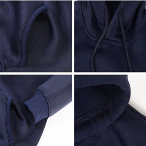 Sudadera con capucha de algodón 100% de gran tamaño informal Unisex de primera calidad Logotipo frontal elegante personalizable para uso diario Servicio OEM de fábrica de otoño - Product Image 3