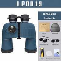 Jumelles 10x50 étanches IP67, vision nocturne faible luminosité, prisme BAK4, boussole intégrée avec réticule de télémétrie pour la chasse et la navigation