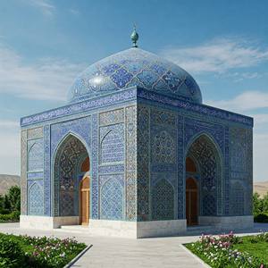 Interior de Mezquita de Mármol Blanco, Arte Islámico Tallado a Mano, Diseño Moderno, Totalmente Personalizable, HAYAT INDUSTRIES - Product Image 2