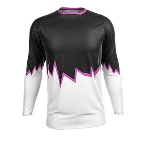 Por encargo sublimado diseñar su propio Motocross Jersey nuevo estilo de manga larga de Color sólido hombres Motocross camisa - Product Image 4