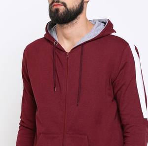 Conjuntos informales de calidad superior para hombre, chándal ligero de algodón 100%, pantalones de chándal transpirables con capucha para invierno, sólido frontal personalizado - Product Image 1