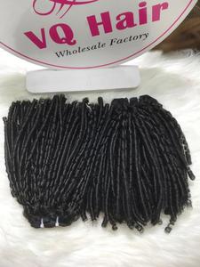 Venta al por mayor vietnamita para la máquina de extensiones de cabello humano Remy rizado doble trama cutícula alineada - Product Image 2