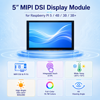 Layar Sentuh LCD MIPI DSI 5 Inci 800x480 Panel Sentuh Kapasitif Modul Layar LCD TFT Kompatibel dengan Raspberry Pi 5/4B/3B/3B+