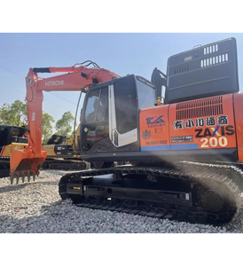 Excavadora de cadenas Hitachi ZX200 de alto rendimiento, 20 toneladas, usada, con pocas horas de uso, maquinaria hidráulica de segunda mano en venta - Product Image 5