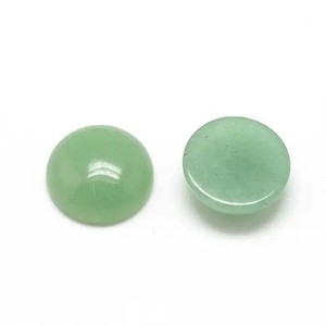 Aventurina verde Natural de 4mm, parte posterior plana redonda, cabujón calibrado suelto, proveedor de piedras preciosas, precio de fábrica, piedras, última joyería - Product Image 1