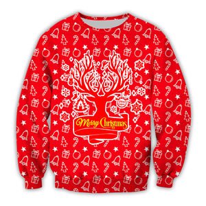 <b>Women's</b> <b>Christmas</b> Knitted Anti-Pilling <b>Sweatshirt</b> Cute Snowman Digital Printed Polyester/Cotton Embroidery Long Winter Outerwear - Product Image 5