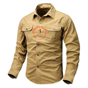 Protection chaleur flamme hommes salopette de travail légère flamme réfléchissante résistant au feu hommes chemise de travail occidentale couture soudage Fr - Product Image 1