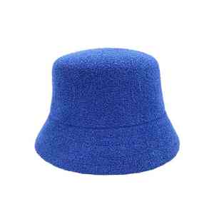 Nuevos Sombreros de Cubo de Tela de Rizo con Logotipo Personalizado al por Mayor, Sombreros de Cubo de Tela de Rizo Lisos y Coloridos - Product Image 3