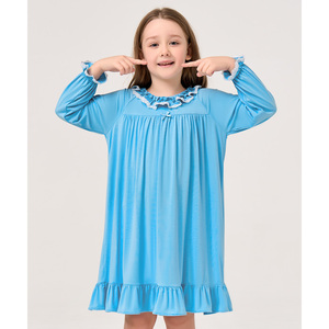 Camisón Largo de Bambú Viscosa Sostenible para Mujer, Talla Única, Ropa de Dormir ODM con Cintura Elástica y Cierre con Cordón - Product Image 4