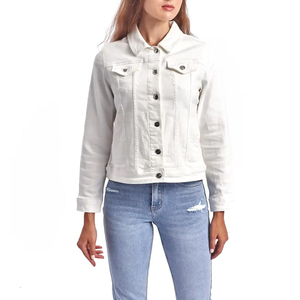 Date 2025 Style dame Denim Jean veste pour femmes manches longues femmes vêtements en vrac quantité Denim vestes OEM Service - Product Image 3