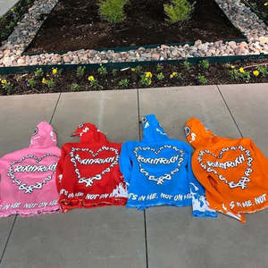 Sweat à capuche zippé 100% coton de haute qualité pour hommes, sweat-shirt polaire respirant tendance avec broderie numérique personnalisée pour l'hiver - Product Image 6