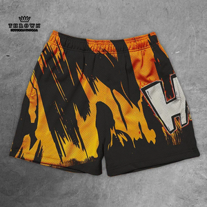High Quality ODM Mash Double Layer Shorts Stylish Custom Sublimation Design with <b>Elastic</b> Waist Closure New Sale with Custom Logo - Product Image 2