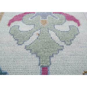 พรมขนสัตว์ถักมือ Cyanna Gold ขนาด 9x12 ฟุต รูปทรงสี่เหลี่ยมผืนผ้า ลายเหรียญตรา สำหรับห้องนั่งเล่นหรือห้องนอน PKWL-955 - Product Image 3