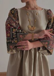 Handwoven Afghani Dress with Ethnic Embroidery Kuchi Tribal Women Dress with Authentic Stitching - Product Image 3