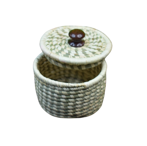 Panier en herbe Sabai fait main pour le stockage rustique élégant et l'organisation de la maison écologique décorative avec tissage naturel durable - Product Image 3