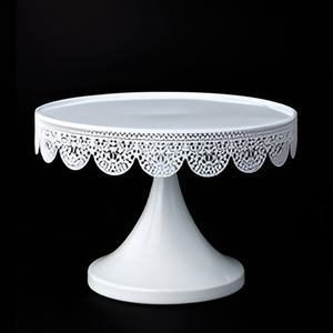 แท่นวางเค้กโลหะพร้อมฝาสีทองสำหรับร้านอาหารโรงแรมและงานอีเว้นท์ - Product Image 4