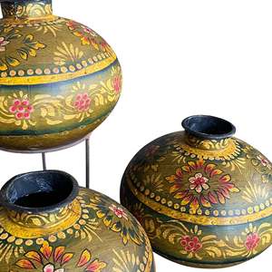 Maceta Cuadrada Vintage Pintada a Mano, Ecológica, para Interiores y Exteriores, para Plantar en la Sala de Estar, con Características de Drenaje - Product Image 4