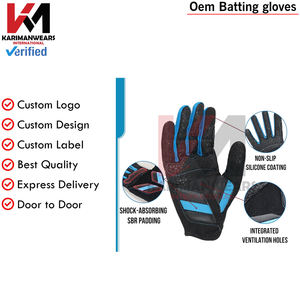 Guantes de bateo de béisbol para hombre, tamaño adulto, agarre de alta calidad, guantes de bateo de softbol transpirables, protección de rendimiento - Product Image 2