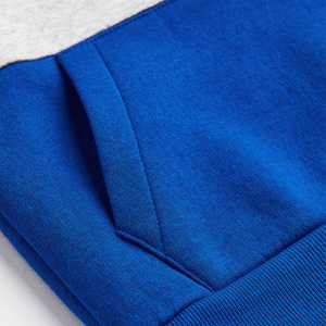 Pull à capuche en coton avec fermeture éclair pour hommes, sweat-shirt tricoté décontracté avec lettres brodées en gros pour les fêtes de garçons - Product Image 5