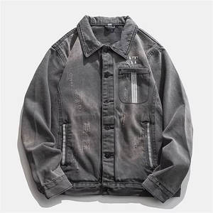 Wholesale Professional Design Heavy <b>Weight</b> Breathable Winter Jeans Jackets for Men Plus Size Casual Wear Fur Hood Waterproof - Product Image 1