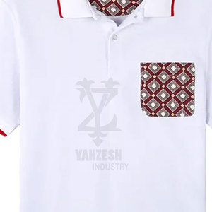 Custom Men's Cotton Bamboo Fiber Knitted for Shirt Solid Pattern Anti-shrink Breathable Quick Dry Short Sleeve Casual Golf - Product Image 6