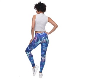Nueva calidad Fitness elegante patrón de tigre para mujer Push Up mallas de entrenamiento mujeres cintura alta gimnasio Legging con 100% algodón/poliéster - Product Image 3