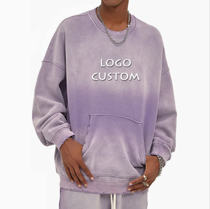 Sudadera con Capucha Informal de Invierno para Hombre, Corte Regular, Algodón Grueso, Sudadera Lisa, Logotipo Personalizado, Precio Bajo - Product Image 3