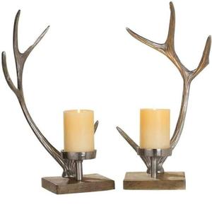 Soporte de vela de pilar de diseño de nueva llegada Soporte de vela de metal con acabado antiguo a precio económico - Product Image 2