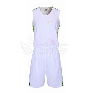 Uniforme de Baloncesto Personalizado para Hombre, Manga Corta, 100% Poliéster, Último Diseño, Tallas Grandes, Conjuntos Transpirables - Product Image 1