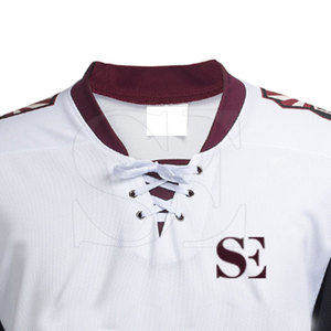 Jersey de hockey sobre hielo unisex blanco por encargo recién llegado precio al por mayor servicio OEM disponible - Product Image 3