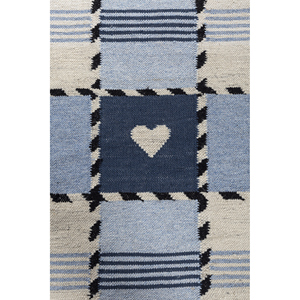 Alhambra - Alfombras de Lana Grandes de Color Azul, 9x12, Tejido Plano de Yute para el Hogar, Rectangulares, para Pasillo, Sala de Estar, Decoración Junto a la Cama - ADWL-13301 - Product Image 3