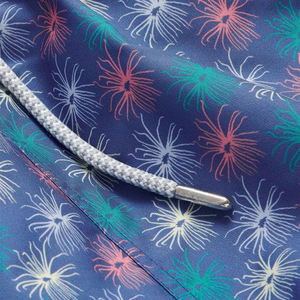 Shorts de Baño Reciclados para Hombre, Estampado de Estrellas de Mar Multicolores, Secado Rápido, con Cintura Elástica, Cordón y Bolsillos - Product Image 5