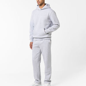 Venta al por mayor personalizado peso pesado regular algodón sudaderas y pantalones de chándal Active Wear hombres Sudadera con capucha chándales - Product Image 1