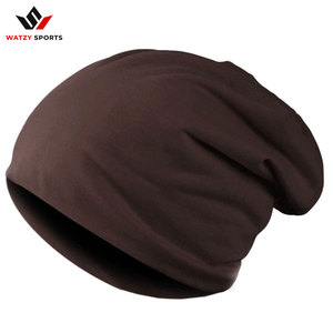 Spring Acrylic Beanie for <b>Men</b> Unisex Knitted Winter <b>Neck</b> <b>Gaiters</b> Casual Solid Hip-hop Snap Slouch Bonnet High Quality WATZY - Product Image 2