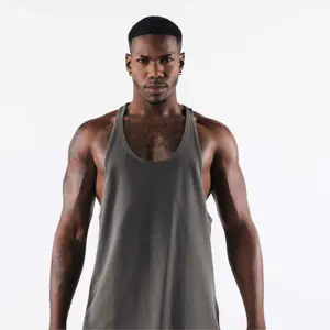 Yeni varış özel Logo spor Fitness spor erkekler Tank Top moda rahat erkekler vücut geliştirme nefes Singlet