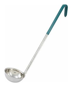 Cucharón de Cocina de Acero Inoxidable al por Mayor con Mango Recubierto Resistente al Calor, Utensilio para Servir Sopa, Curry y Salsas - Product Image 2