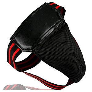 Protège-entrejambe réglable en cuir vert par Lawd Sports pour la boxe, le MMA, le kickboxing, l'entraînement et les arts martiaux - Product Image 3