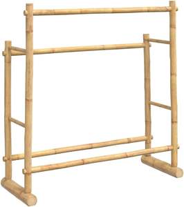 Séchoir à serviettes en bambou, intérieur/extérieur, traditionnel, chambre à coucher, appartement, atelier, hôtel, salle de bain, meubles de maison - Product Image 6