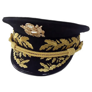 หมวกนายทหารทรงแหลม ปักลาย ผลิตจากโรงงาน สวมใส่สบาย สำหรับชุดพิธีการ - Product Image 3