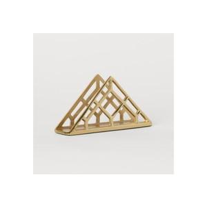 Porte-serviettes en métal de qualité supérieure en forme de triangle support de serviette doré pour la décoration de table porte-serviettes support de mouchoirs - Product Image 1